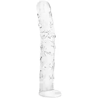 Gildo - No. 34 Getextureerde Glazen Dildo - 19 cm