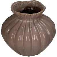 HD Collection Vaas Roef - Keramiek - Roze - 20 x 18 x 20 cm (BxHxD)