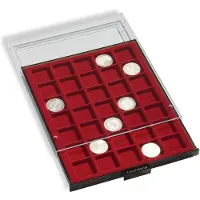 Leuchtturm Stapel element, MB - vak afm: 35x35 mm. (35 st.) Rookleur / Transparant