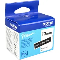 Brother Btag-335 - Wit Op Zwart - Rol (1,2 Cm X 4 M) 1 Cassette(s) Hangdoos - Etikettape