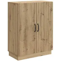 vidaXL Dressoir Artisanaal eiken 66 x 34,5 x 87 cm Bewerkt hout