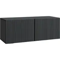 vidaXL Wandmontage TV-kast Zwart 78,5 x 31 x 30 cm Bewerkt hout