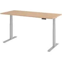 Hjh OFFICE PRO XDKB 19 S - 180 x 80 Eiken Tafelhoogte I Elektrisch in hoogte verstelbaar