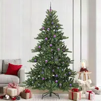 Prolenta Maison Exclusive - Kunstkerstboom, inklapbaar, groen, 240 cm, PVC en staal