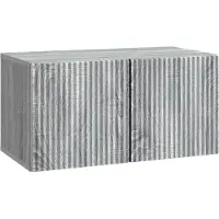 vidaXL Wandmontage TV-kast Grijs sonoma 59,5 x 31 x 30 cm Bewerkt hout