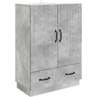 vidaXL Dressoir met lade Betongrijs 66 x 34,5 x 92 cm Bewerkt hout