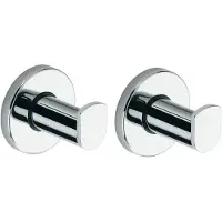 Keuco Plan Handdoekhaak set 2 stuks 5,1 cm – verchroomd metaal – wandhaak badkamer