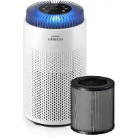 Coway Airmega 50 Luchtreiniger - Air Purifier – 120 m³/u - HEPA filter + koolstoffilter - Voor ruimtes tot 31m² - Tegen stof, pollen, allergenen en geuren - Fluisterstil (18 dB) - ECARF gecertificeerd