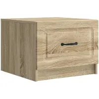 vidaXL Salontafel met lade Sonoma Eiken 49 x 50 x 37 cm Bewerkt hout