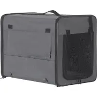 Markenlos Hondenbed - Grijs - Stof - Geschikt voor auto en huis - 61x46x51 cm