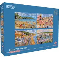 Gibsons legpuzzel Beside the Seaside 4x500 stukjes puzzelplezier.