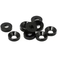 OEM Motorbeugel voor wasmachines, aluminium, verpakking van 10 stuks, zwart, duurzaam.