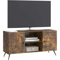 vidaXL TV Kast 102 x 34,5 x 50 cm Gerookt eiken Bewerkt hout