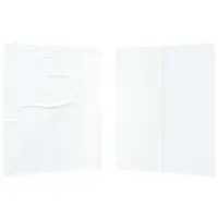 vidaXL Partytent zijwand, 2 stuks, 200 x 195 cm, wit, PE en staal