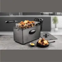 OEM Elektrische friteuse met een antracietkleurige afwerking