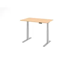 Hjh OFFICE PRO XDKB 12 S - Esdoorn 120x80 Tafelhoogte I Elektrisch in hoogte verstelbaar