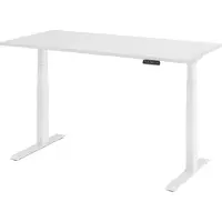 Hjh OFFICE PRO XDKB 16 W | 160x80 | elektrisch in hoogte verstelbaar - Wit 160 x 80 Tafelhoogte I Elektrisch in hoogte verstelbaar