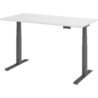Hjh OFFICE PRO XDKB 16 G - Wit 160 x 80 Tafelhoogte I Elektrisch in hoogte verstelbaar