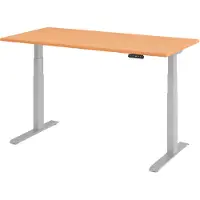 Hjh OFFICE PRO XDKB 16 S - Beuken 160 x 80 Tafelhoogte I Elektrisch in hoogte verstelbaar