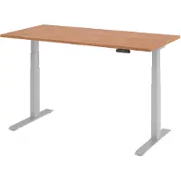 Hjh OFFICE PRO XDKB 16 S - 160 x 80 Walnoot Tafelhoogte I Elektrisch in hoogte verstelbaar