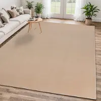 Muratap Relax samba vierkant wasbaar effen vloerkleed uni tapijt - 200x200 cm