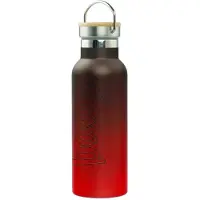 Baagl Thermosfles Bamboedeksel Rood-Zwart 500 ml