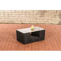 CLP Salontafel Moss 80 x 50 cm zwart