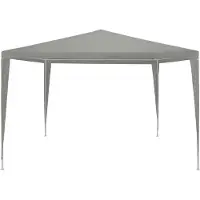 vidaXL Partytent Lichtgrijs 300 x 300 x 255 cm PE en staal