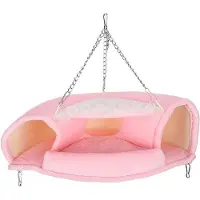 OEM Hamster- en knaagdier-tunnelbed, klein dierenverblijf in tunnelvorm, winterwarme hangmat-huis, accessoires voor hamsters, egels, grijzen en ratten.