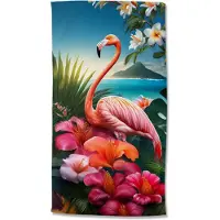 Good Morning Strandlaken Velours Jerry 100x180cm - pink
