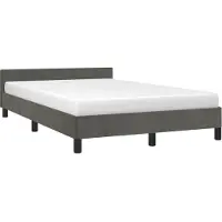 vidaXL Bedframe zonder matras 120x190 cm fluweel donkergrijs