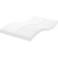 vidaXL Schuimmatras 7 zones hardheid 20 ILD 120x220 cm wit