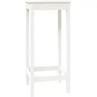 vidaXL Bartafel 50x50x110 cm massief grenenhout wit