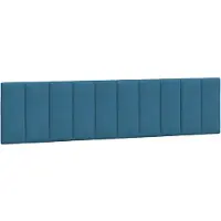 vidaXL Hoofdbordkussen "Hanko" 200 cm fluweel blauw