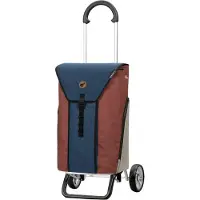Andersen Shopper Trolley 'Plus Oli.P 2.0' blauw / bruin