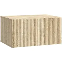 vidaXL Wandmontage TV-kast Sonoma Eiken 59,5 x 41 x 30 cm Bewerkt hout
