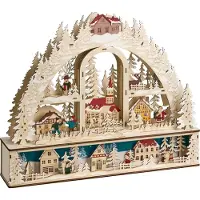Beliani NORSJO - LED kerstdecoratie - Lichtbruin - Multiplex