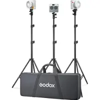 Godox ML100BI LED Monolight Kit 3 met V-mount Holding Handle