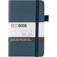 Sakura gelijnd harde kaft notitieboek pocket Donker Indigo