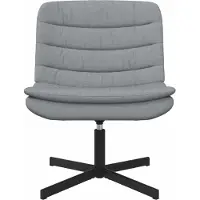 vidaXL Draaistoel Lichtgrijs 63 x 75 x 76 cm Stof