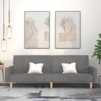 Prolenta Maison Exclusive - Slaapbank, 2-zits, lichtgrijs, stoffen bekleding