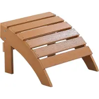 Beliani ADIRONDACK - Voetenbank - Lichte houtkleur - Kunsthout