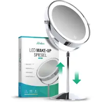 Mirlux Luxe Make-upspiegel - LED-verlichting - 10x Vergroting - Chroom