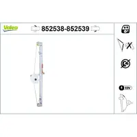 Valeo 852538 Raammechanisme