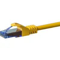 Dsit UTP CAT6a patchkabel - 5 meter geel - 100% koper - netwerkkabel - internetkabel - UTP kabel - RJ45 - 10000 mbit/s
