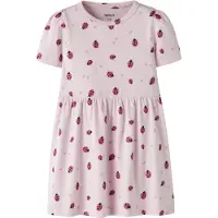 Name It Mini Jurk 'NMFHALINE' pink / rosa / lichtroze / zwart