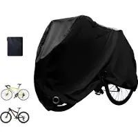 OEM Fietshelmen, 210D fietshelmen, fietshelm, waterdichte regenhelm met slot en tas, beschermt tegen de zon en is scheurbestendig, zwart, maat L [190*65*100cm]