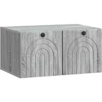 Syfax Wandbeugel TV-kast Grijs sonoma 59,5 x 41 x 30 cm Bewerkt hout