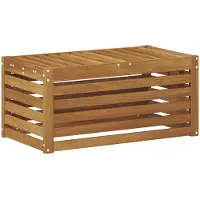 vidaXL Buitenstoel Bank Naturel 79 x 43 x 37 cm Massief Acacia Hout