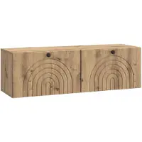 Syfax Wandbeugel TV-kast 98 x 31 x 30 cm Artisanaal eiken